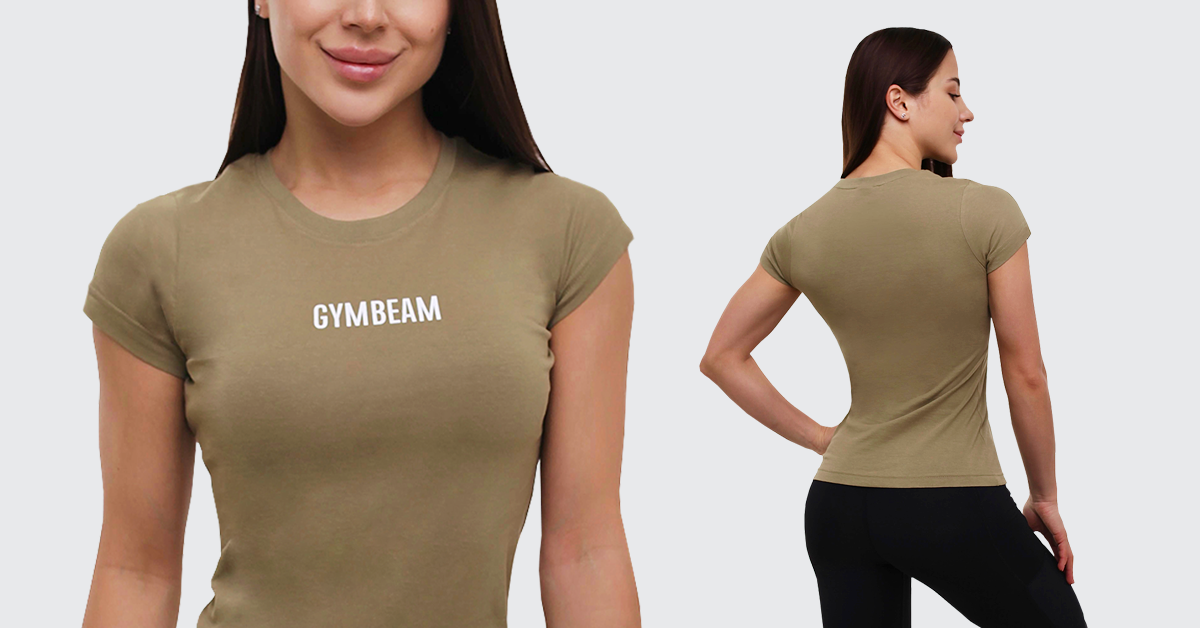 Dámske tričko FIT Olive - GymBeam